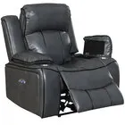 Blanche Gray Power Recliner with Power Headrest