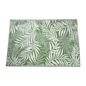Buitenkleed leaves - groen - 160x230 cm