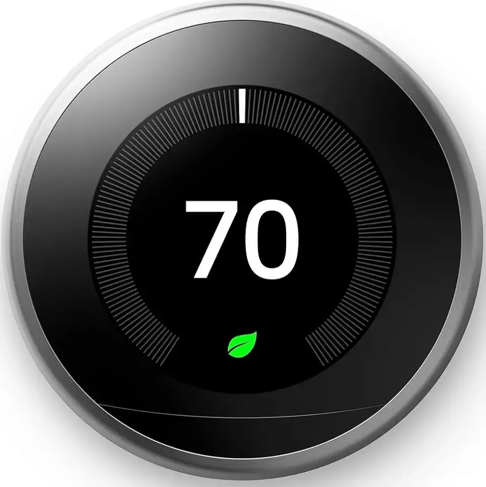 Nest Learning Thermostat - 3rd Gen - Programmable Smart Thermostat for Home - Compatible with Alexa (Stainless Steel)