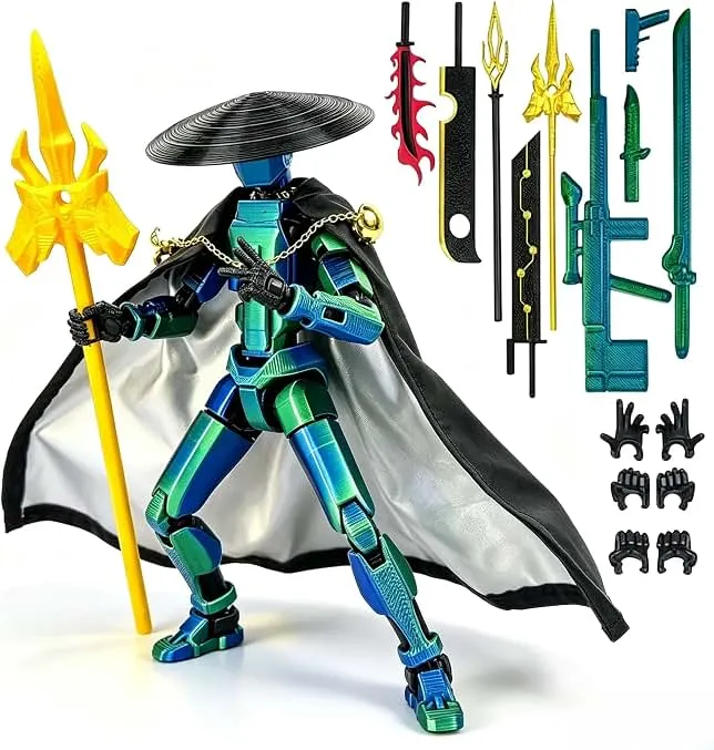 Bieitvi Titan13 Action Figure, Assembled Dummy Robot 13 Action Figure, 3D Printed Multi-Joint Movable Posable Robot Toy, Collectible Desk…