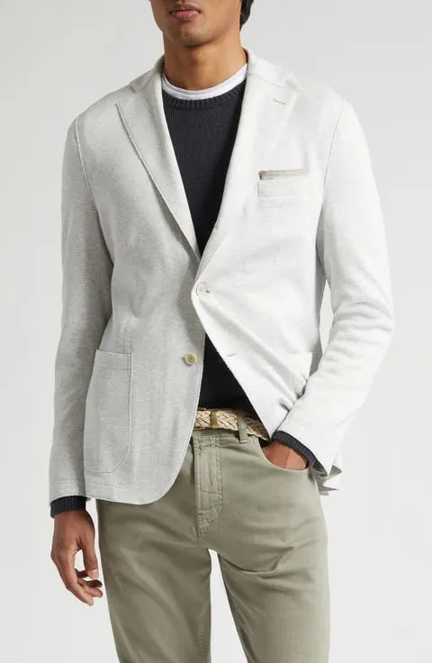 Single Breasted Knit Sport Coat
