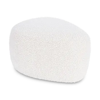 Pouf BERND Teddy Beige 57x46