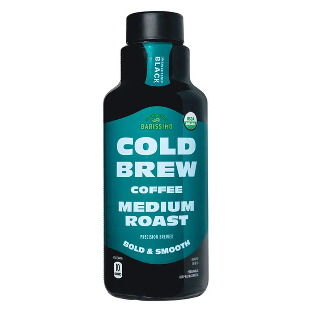 Barissimo Organic Cold Brew Medium Roast Coffee, 48 fl oz