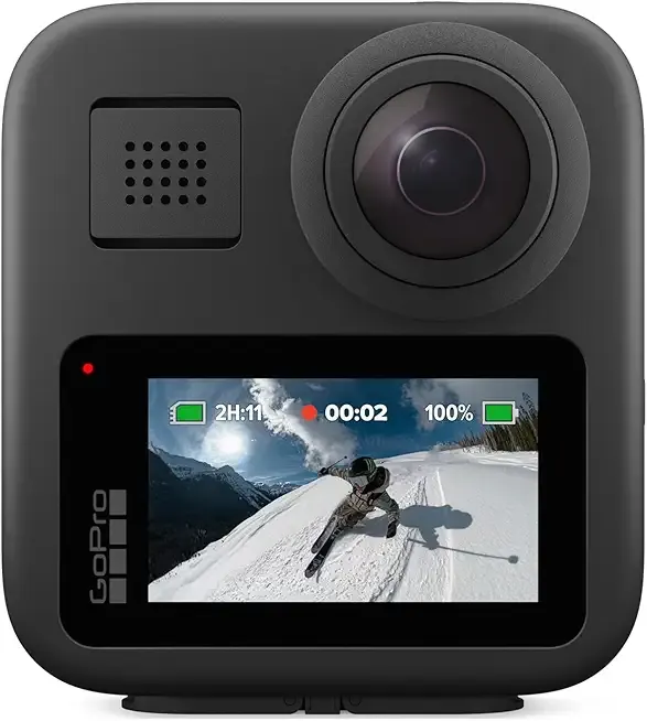 MAX — Waterproof 360 + Traditional Action Camera with Touch Screen Spherical 5.6K30 HD Video 16.6MP 360 Photos 1080p Live Streaming Stabilization