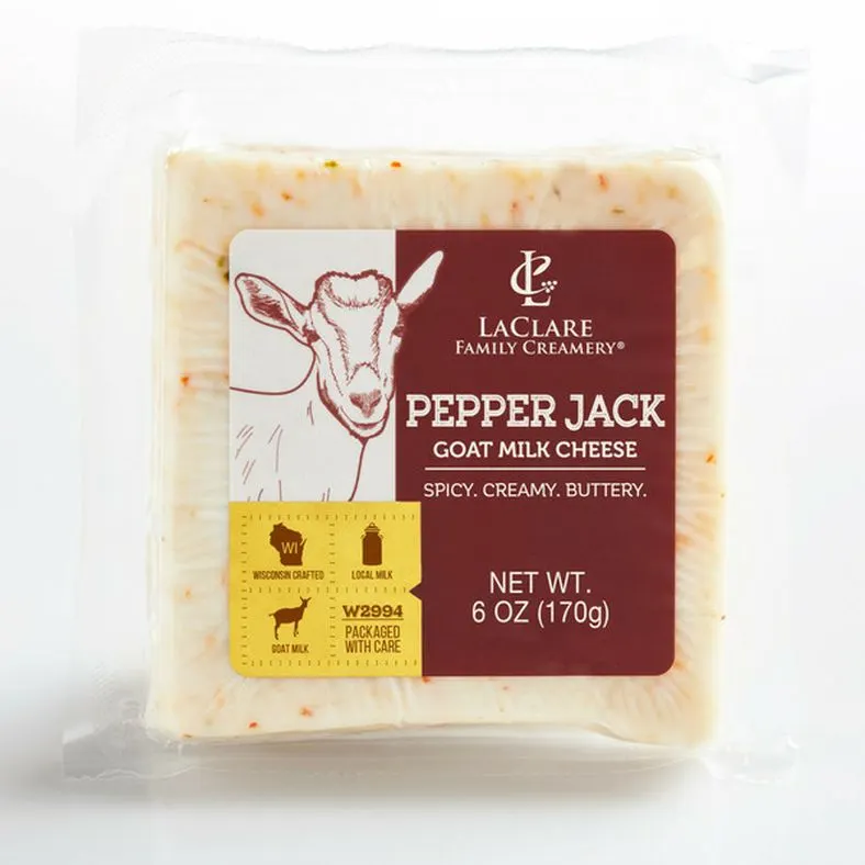 LaClare Family Creamery Pepper Jack, Goat Milk Cheese