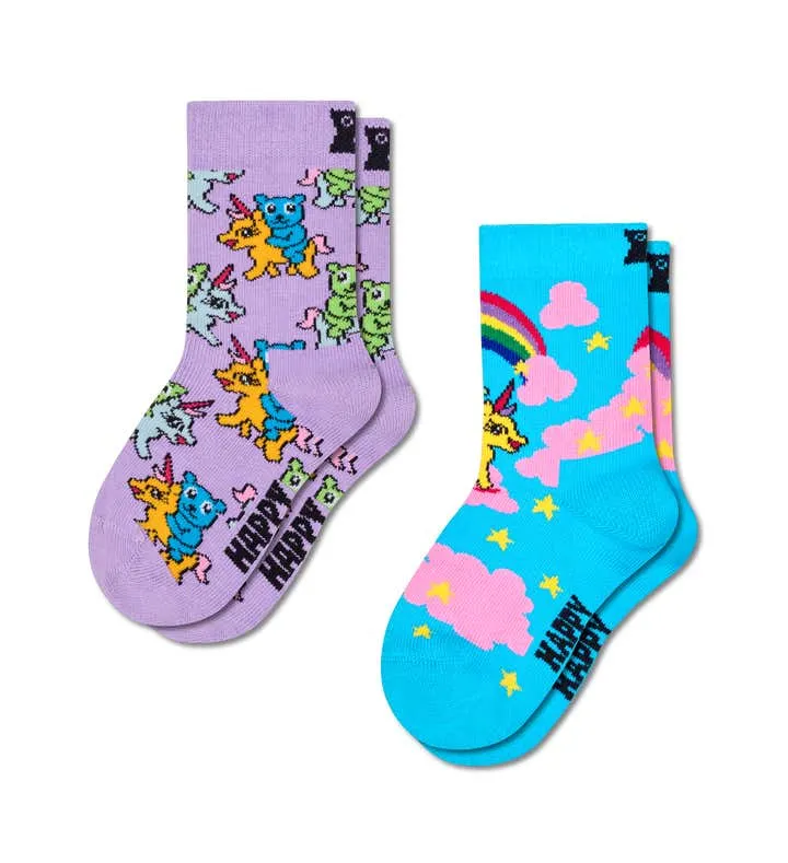 Kids 2-Pack Unicorn Socks