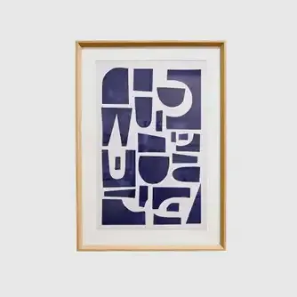 Urban Loft Indigo Framed Print