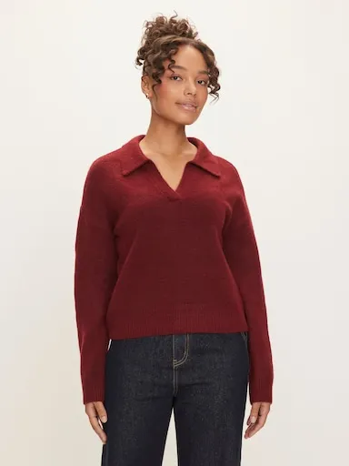 Poppy Polo Long Sleeve Knit