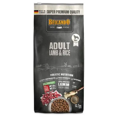 Lot Belcando 2 x 12,5/15 kg pour chien Adult agneau, riz (2 x 12,5 kg)