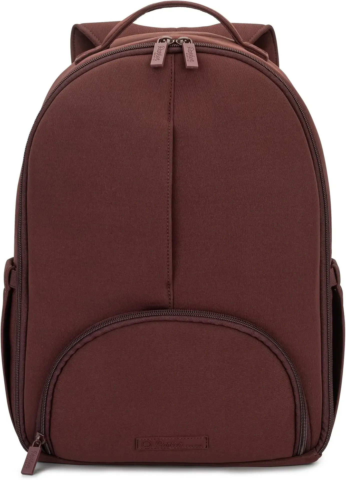 Drift Lite Neoprene Diaper Bag with Insulated Pockets, Wipeable Diaper Bag | Unisex neoprene diaper bag backpack with 10 pockets, luggage strap, soft fabric & full zip main compartment. 15.5 x 11 x 5.5"