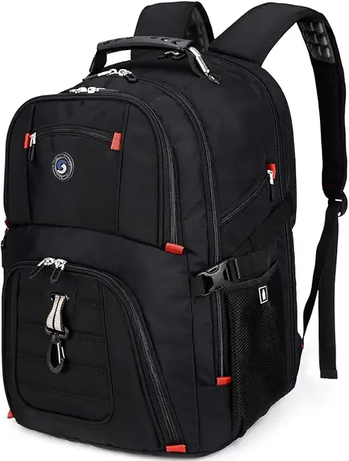 SHRRADOO Extra Large Travel Laptop Backpack for Men, Work College Backpacks | Fit 17 Inch Laptops, with Combination Lock, Carry On Flight Approved, Men Women Business Backpack,Bookbag School Backpack