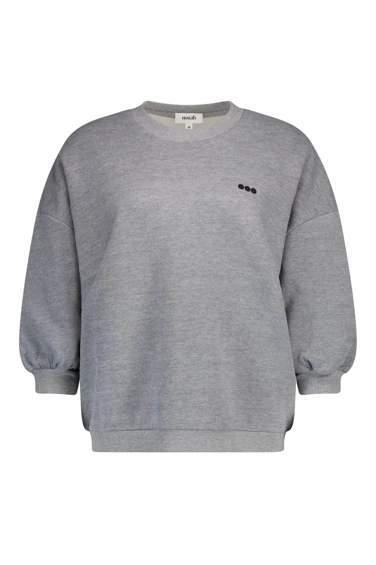 Grijze sweater met pailletten