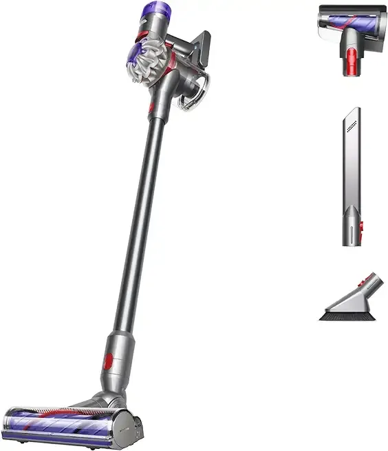 V8 Plus Cordless Vacuum, Cleans Hard Floors and Carpets, Detangles, Converts to Handheld, 115AW, 2 Power Modes, Up to 40 Minutes¹