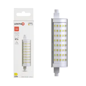 Lampadina LED, R7S capsula, opaco, luce naturale, 11.2W= 1521 LM (equiv 100 W), 300° dimmerabile, LEXMAN