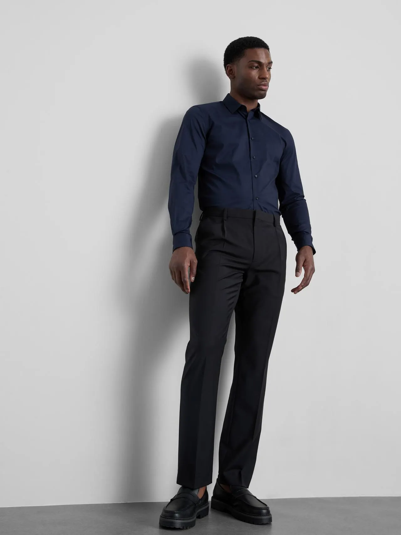 Chemise slim stretch à boutons