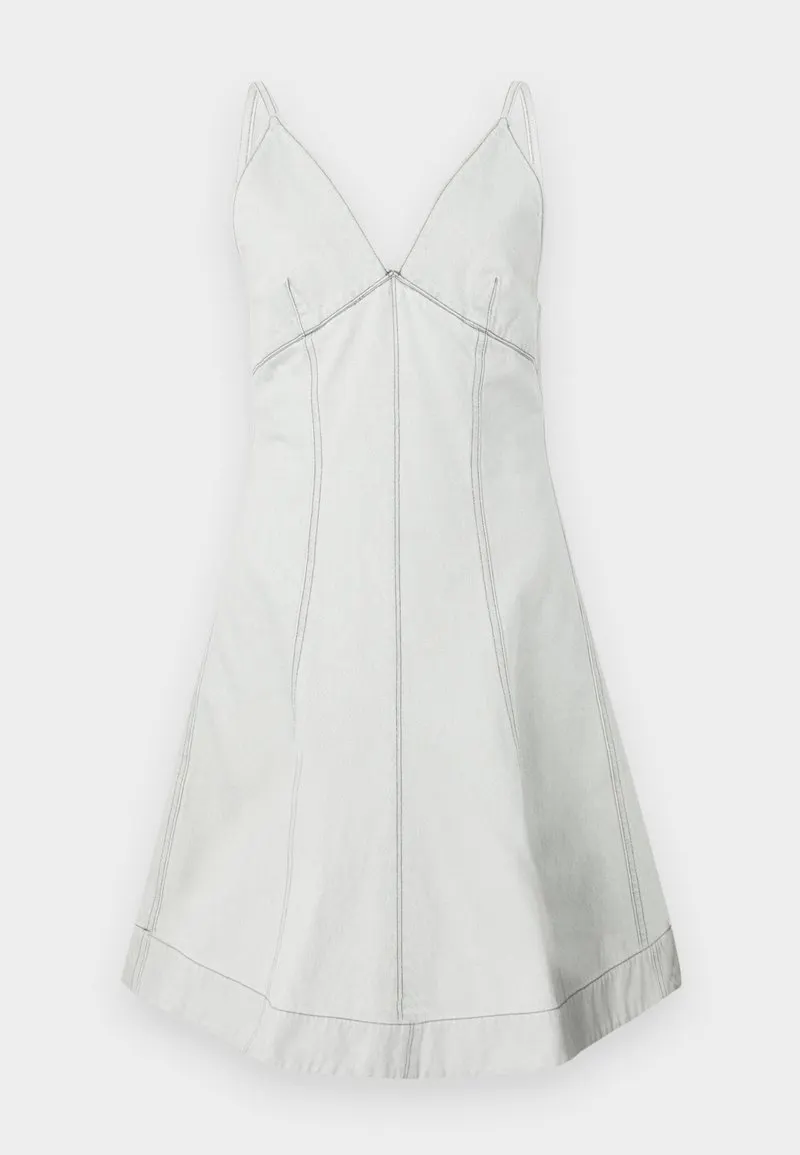 PEPLUM DRESS - Dongerikjole - light grey