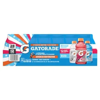 Gatorade Thirst Quencher, Liberty Variety Pack, 12 fl oz, 28-count