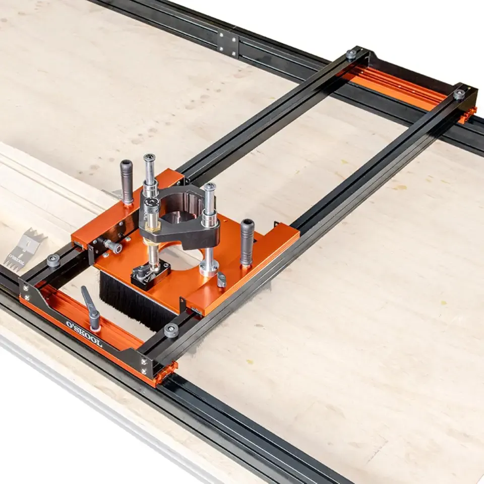 O'SKOOL Slab Flattening Router Sled with 3-Axis Gantry Jig | 3.5" Router Lift, Wood Slab Flattening Jig for Live Edge Slabs, Table Tops, River Tables, Workbenches, RTA012