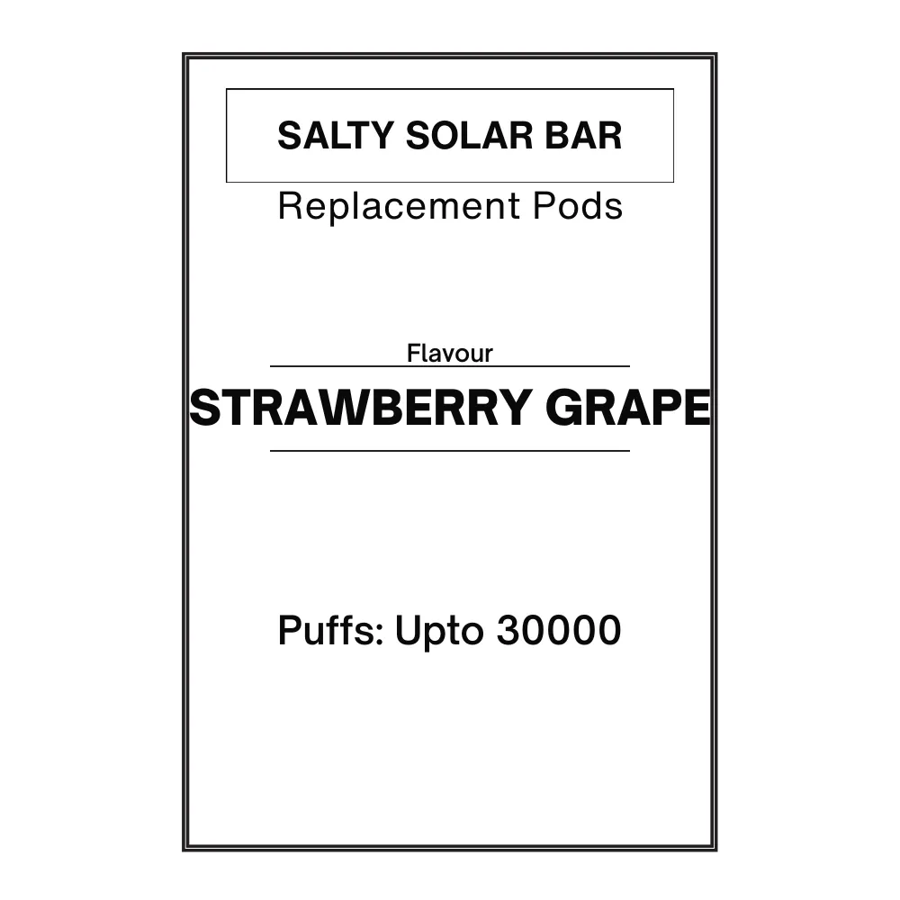 Strawberry Grape -Salty SOLAR Bar Replacement Pod 28.5mg/mL