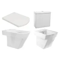 Kit inodoro largo + asiento + deposito + bidet Hall