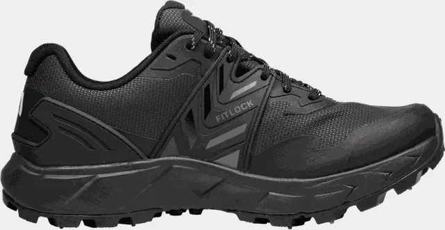 Winter low, vanntett løpesko med pigger - Svart