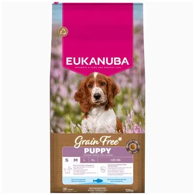 Eukanuba Grain Free Puppy Small & Medium Breed Poisson de mer