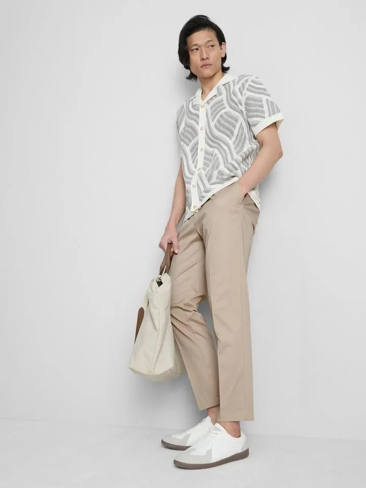 Pantalon slim peau de pêche The Edit