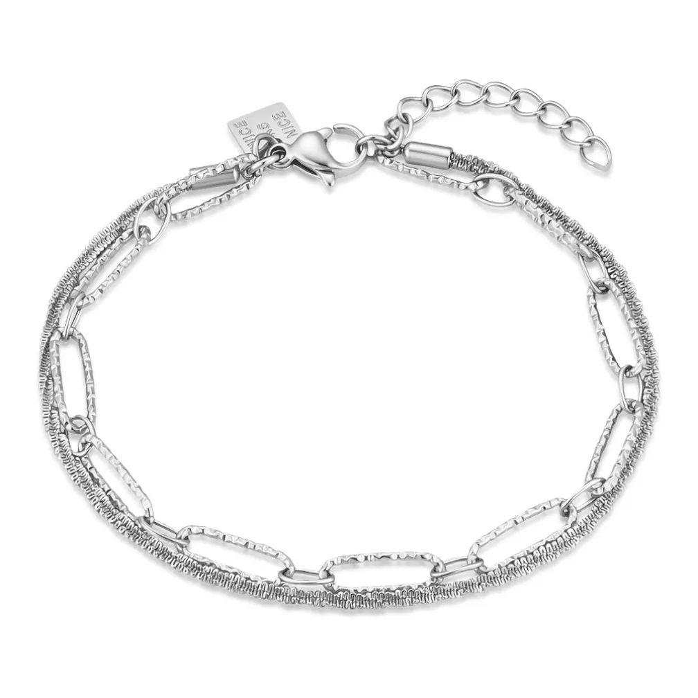 Armband in edelstaal, schakels