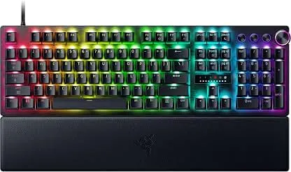 Razer Huntsman V3 Pro 8KHz Esports Gaming Keyboard, Analog Optical, Black | Gen-2 Analog Optical Switches, Rapid Trigger, Adjustable Actuation, Media Controls, PBT Keycaps Razer Huntsman V3 Pro 8KHz Esports Gaming Keyboard, A…