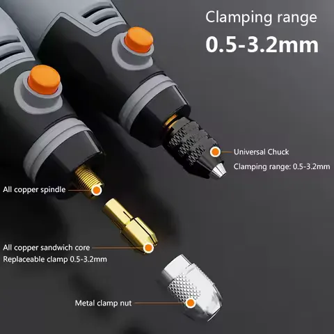 Tool Set Wireless DIY Rotary 8500r-21000rpm USB Cordless Rotary Tool Dremel Mini Drill Engraving Pen Electric Mini Wireless Drill Accessories DIY Set