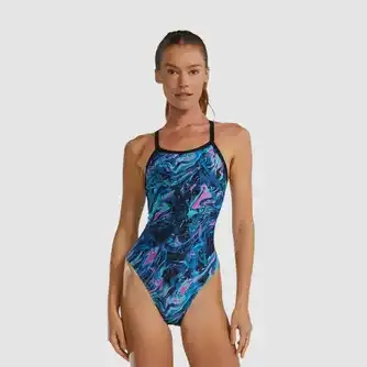 TYR Womens Durafast Elite Diamondfit Swimsuit Marmaris