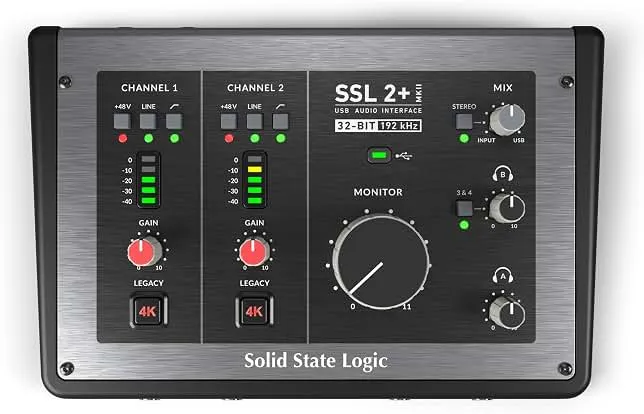 Solid State Logic 2 MKII Plus USB-C Audio Interface 2x4 | Four Balanced Outputs, and Class-Leading Mic Preamps