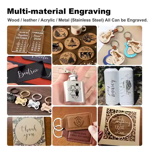 Laservii L1 Mini Portable Laser Engraver 3W DIY Cutting Tools for Wood Acrylc Beginne Laser Engraving Machine 150x150mm Size