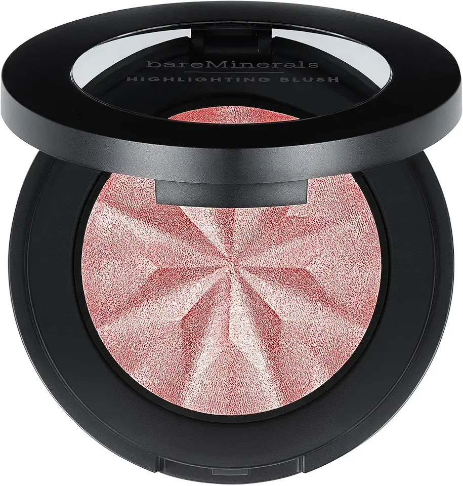 bareMinerals Gen Nude Highlighting Blush, 2-in-1 Blush & Highlighter Hybrid, Silky Blendable Face Makeup, All-Day Wear, Luminous Finish, Talc-Free, Vegan