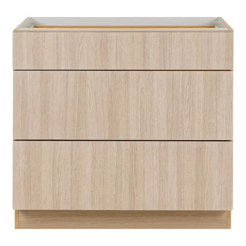 Pembroke 36-inch W x 34.5-inch H x 24.4-inch D Assembled Kitchen Base Cabinet in Riverside Sand