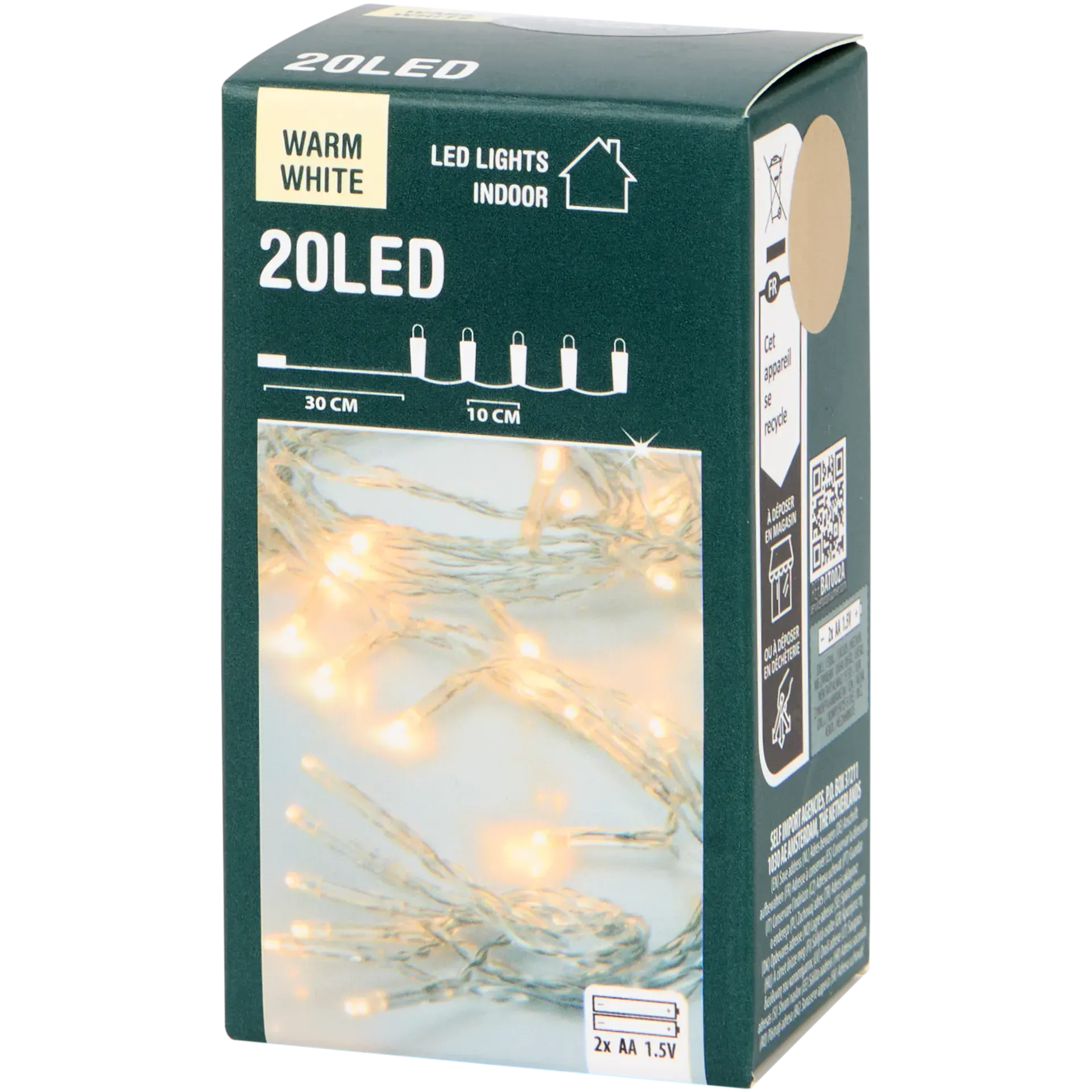 20 ledlampjes | 2 meter