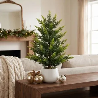 Faux 24” Tabletop Cedar Tree