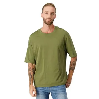 Playera Hummo Hombre Diseño Liso Verde Olivo