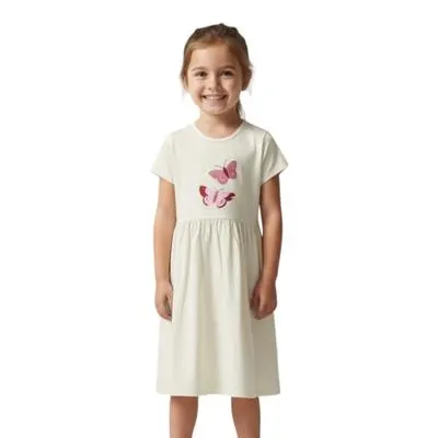 Vestido Fantastic Niña Estampado De Mariposas