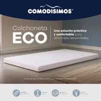 Colchoneta Sencilla Eco 90x190x7 cm Firmeza Media Comodisimos