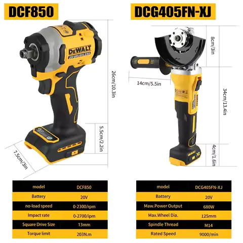 DeWalt lithium battery brushless Dcd850 Electric Screwdriver, Dcf405fn Drill with Tool Kit Combination kit No battery