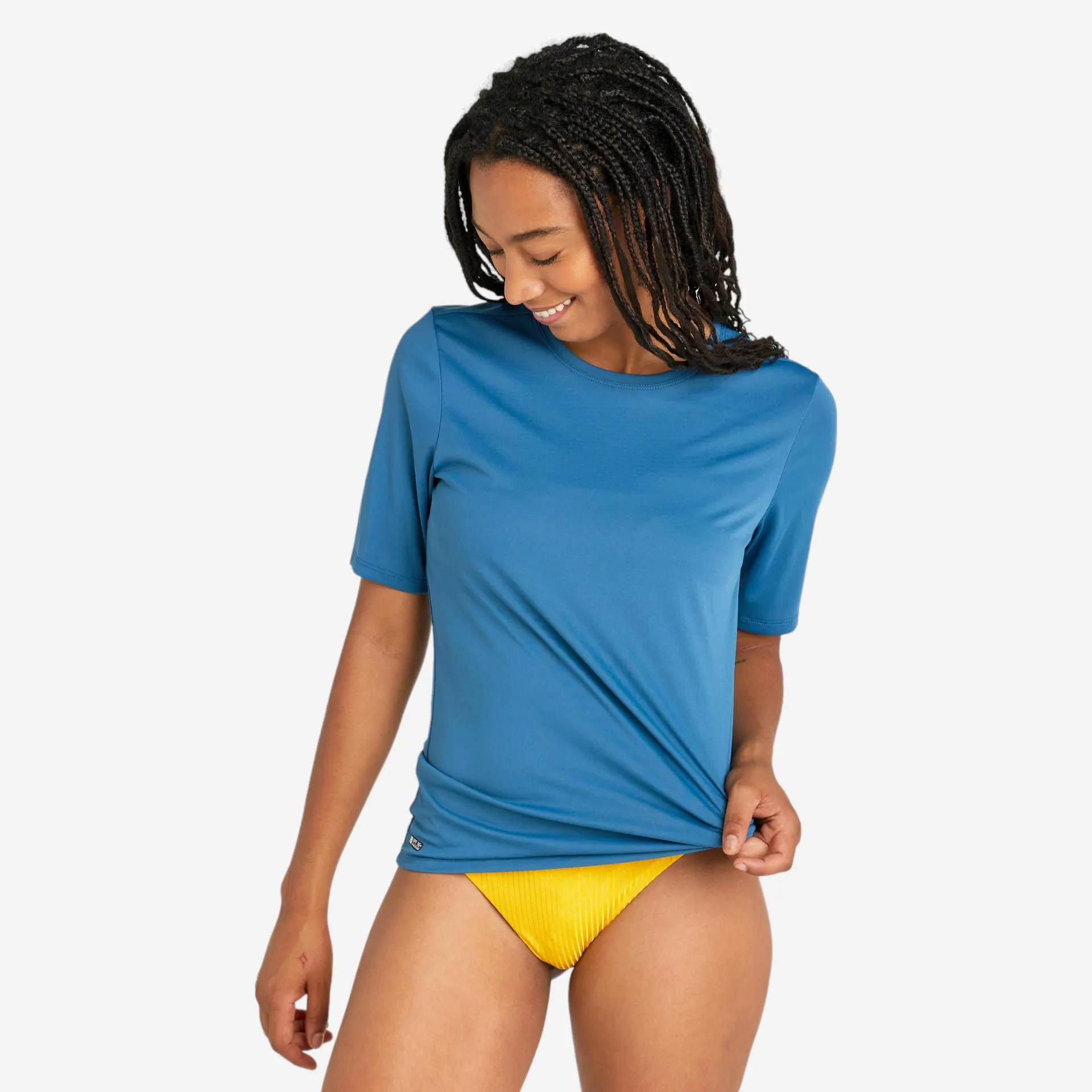 DECATHLON Dámské tričko s UV ochranou s krátkým rukávem na surf