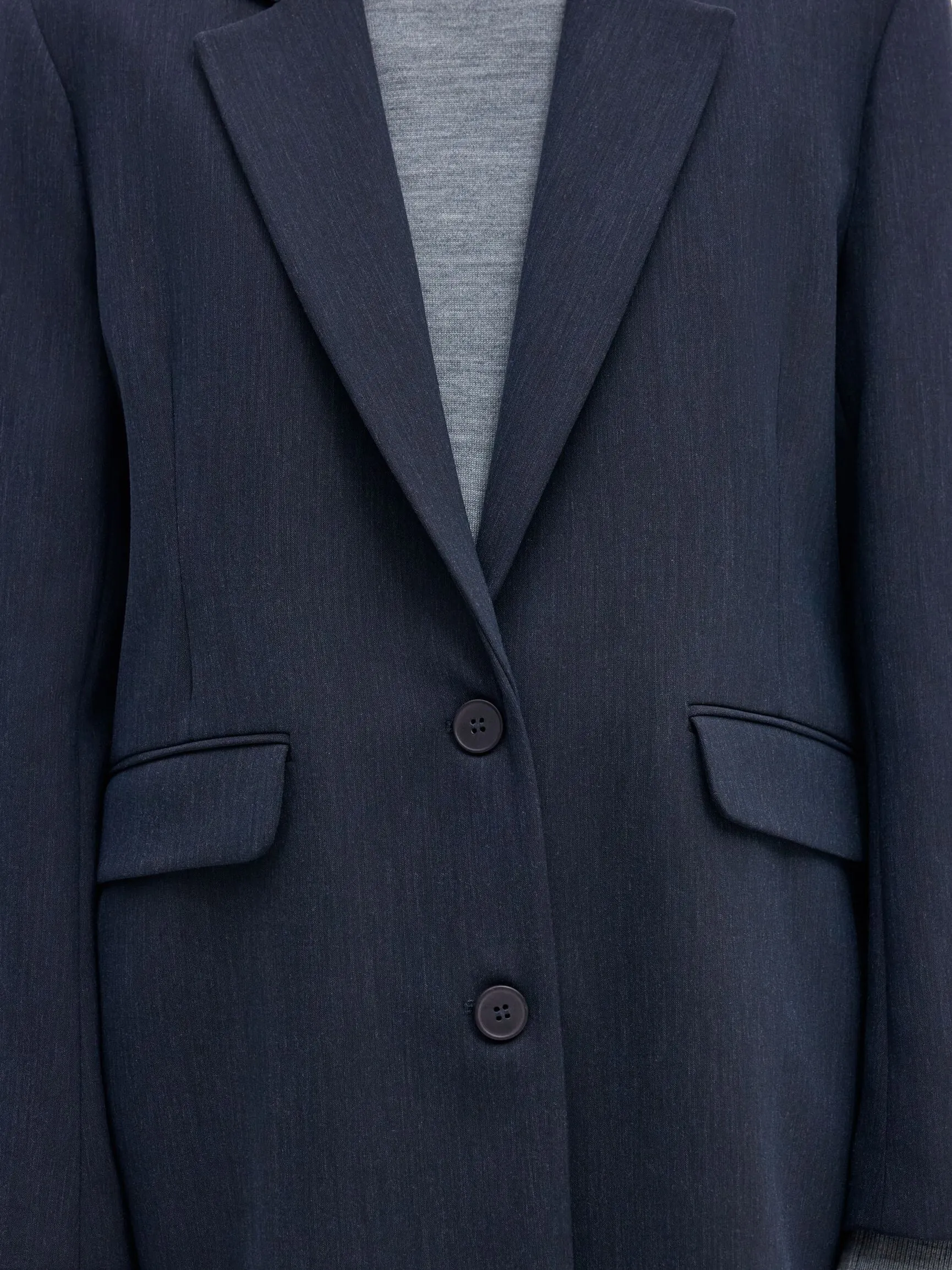 VISKOSEBLANDING OVERSIZED BLAZER