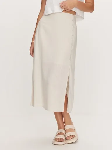 Lina Side Split Midi Skirt