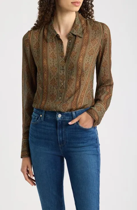 Desano Paisley Button-Up Shirt
