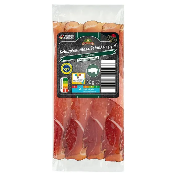 GUT DREI EICHEN Genießer Schinken 80 g, Schwarzwälder Schinken