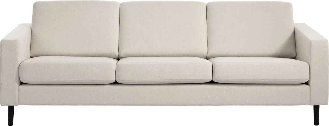 Brunstad Choice Høy 3,5 seter Modulsofa. Stoff Dixie Beige, arm 001, Ben 207 svartlakkert