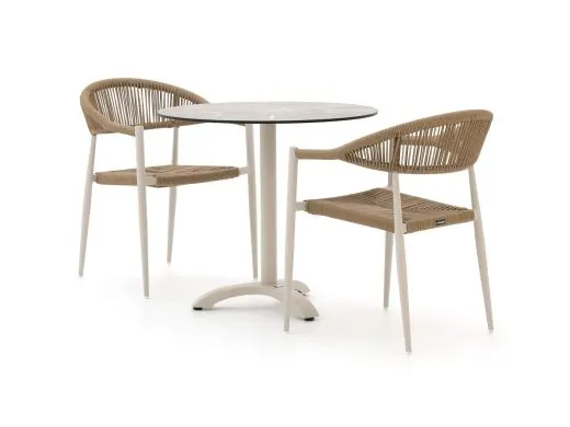 Manifesto Belpasso/Lisio ø80cm dining tuinset 3-delig stapelbaar