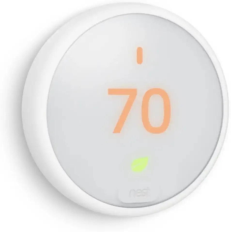 Nest Thermostat E - Programmable Smart Thermostat for Home - 3rd Generation Nest Thermostat, White