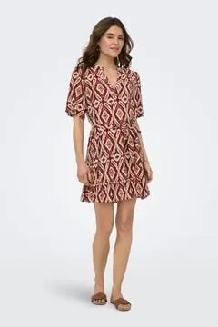 Vestido corto estampado